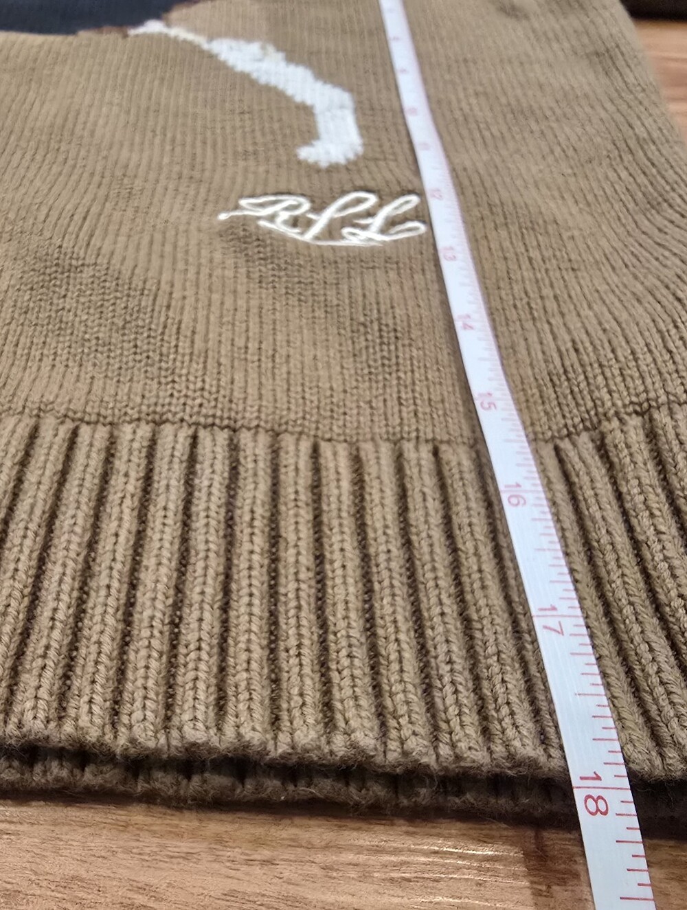 🐕 Ralph Lauren Crewneck Sweater with Beagle Dog Intarsia Knit Cotton XS RTR - Picture 10 of 13
